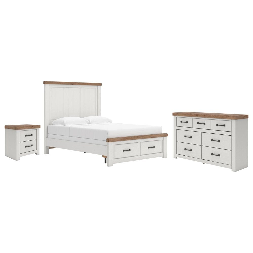 Ashley Savonport Queen Storage Bed with Dresser and Nightstand, , large