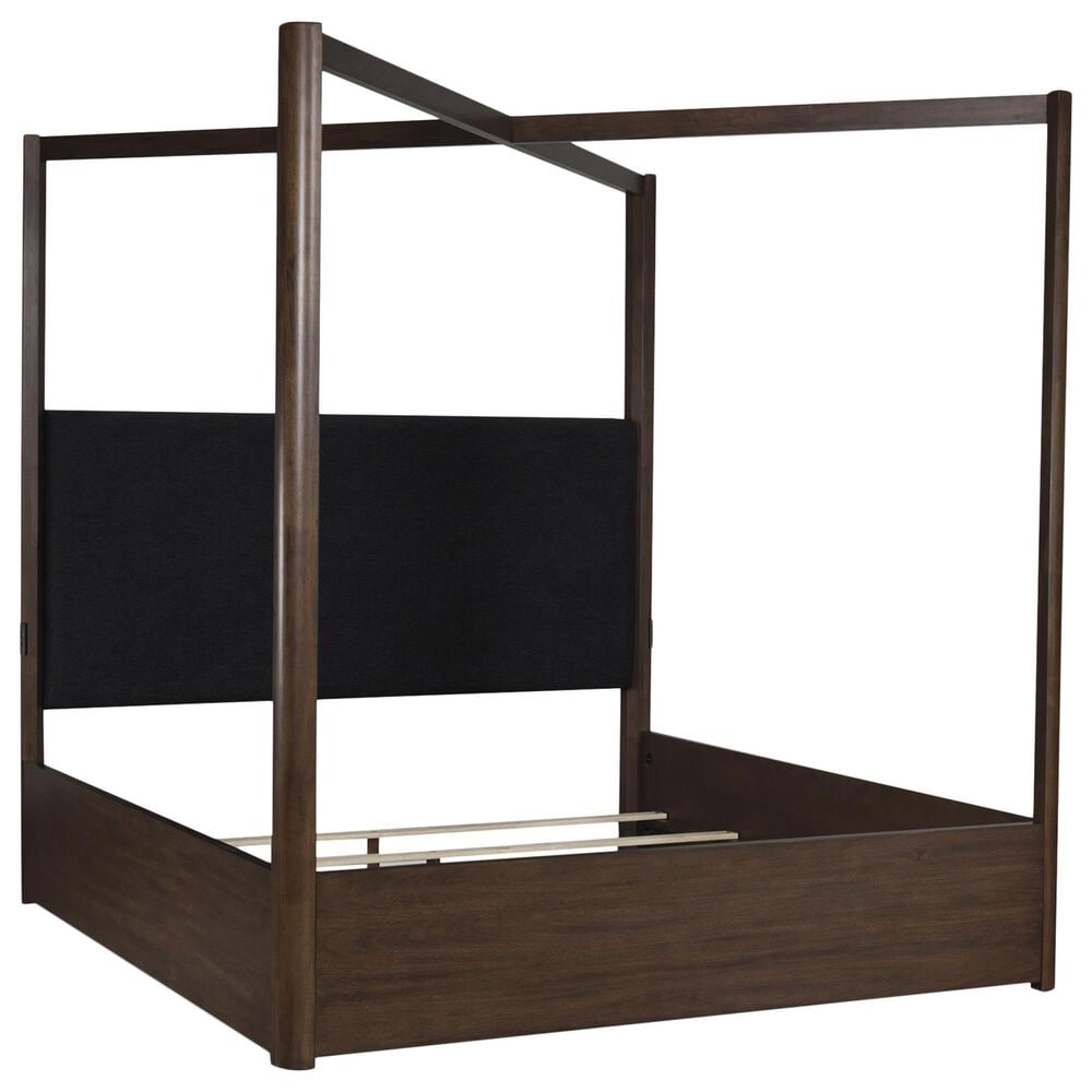 Ashley Dilenno King Canopy Bed in Dark Brown, , large
