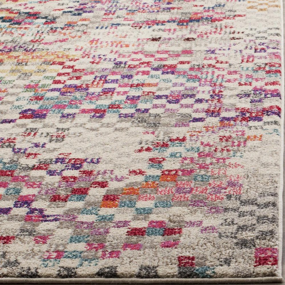 Safavieh Monaco MNC241G-212 2&#39;2&quot; x 12&#39; Grey/Multi Runner, , large