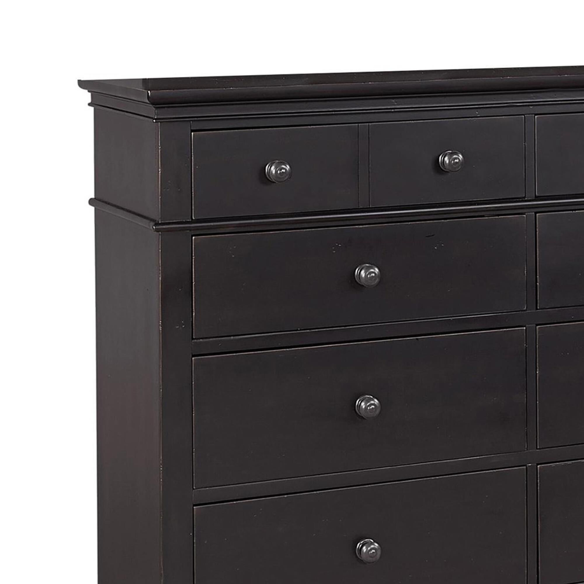 Riva Ridge Oxford 8-Drawer Chesser in Black
