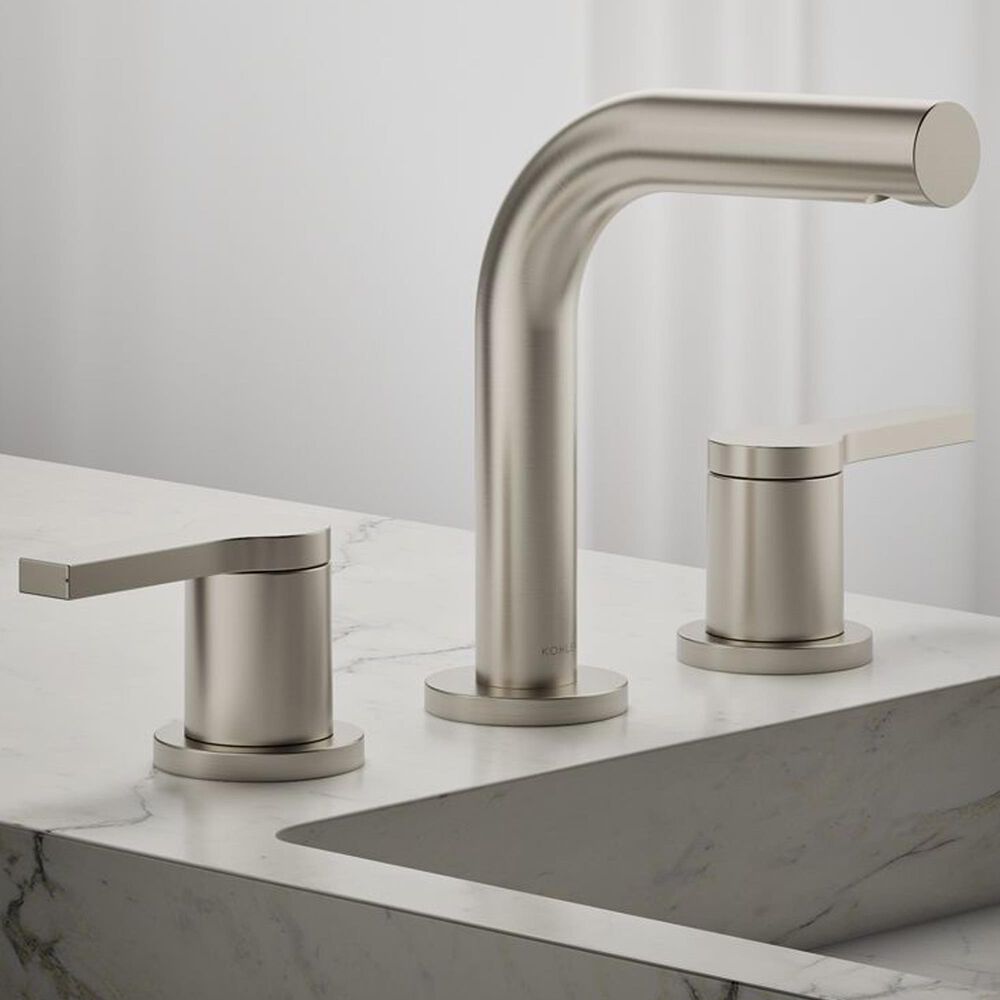 Kohler Elate Widespread Bathroom Sink Faucet in Vibrant Brushed Nickel, , large