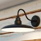 Vaxcel Tucson 13" 1-Light Outdoor Wall Sconce in Textured Black and Glossy White, , large