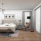 Maple and Jade Industrial Floor Lamp in Black, , large