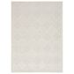 Nourison Easy Care 8" x 10" Ivory and White Indoor/Outdoor Area Rug, , large