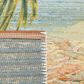 Safavieh Barbados Tropical Beach 8" x 10"5" Gold and Blue Indoor/Outdoor Area Rug, , large