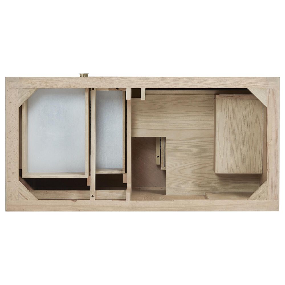 James Martin Vanities Marigot Single 48&quot; Single Vanity in Sun-washed Oak with 3 cm Carrara White Marble Top, , large