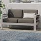 Hearth and Haven Cape Coral Outdoor Loveseat in Khaki, , large