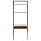 Safavieh Kamy 2-Shelf Leaning Desk in Natural/Charcoal, , large