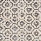 Feizy Kano 8"9" Round Gray and Ivory Area Rug, , large