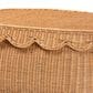 Baxton Studio Ayleen Medium Basket with Scalloped Lid in Light Honey, , large