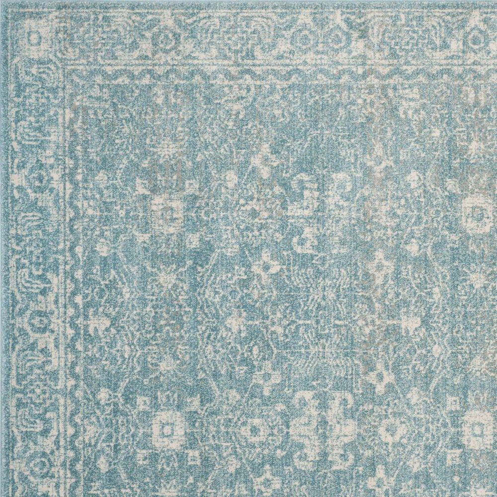 Safavieh Evoke EVK270D 2&#39;2&quot; x 5&#39; Light Blue and Ivory Runner, , large