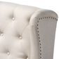 Baxton Studio Alira Bar Stool Bench with Beige Cushion in Walnut, , large