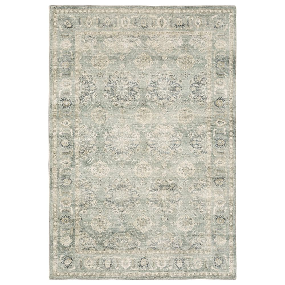 Oriental Weavers Savoy Mayfield 28107 5"3" x 7"3" Green Area Rug, , large
