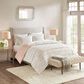 Hampton Park Gia Back Print Long Fur 2-Piece Twin/Twin XL Comforter Mini Set in Blush, , large