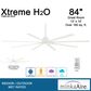 Minka-Aire Xtreme H2O 84" Indoor/Outdoor Ceiling Fan in Flat White, , large