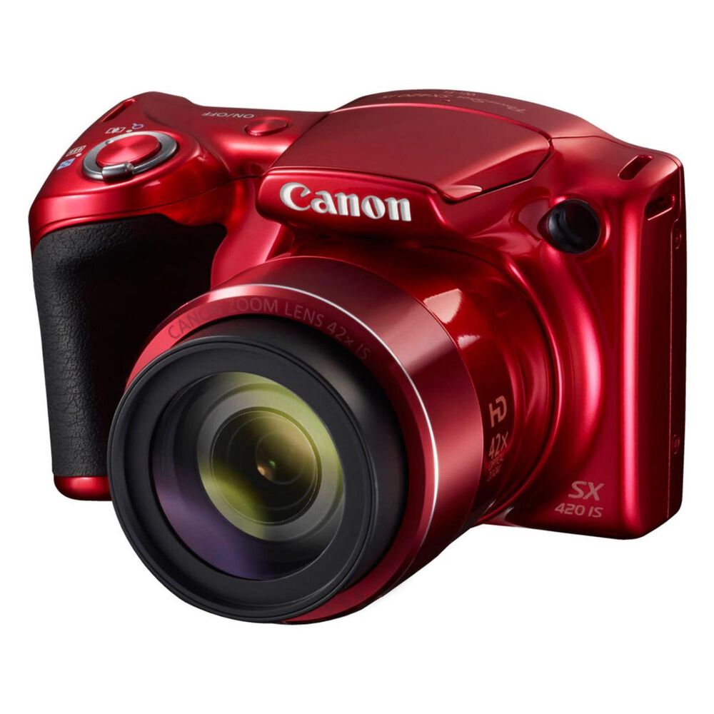 Canon PowerShot SX420 IS Digital Camera Red, Red, large