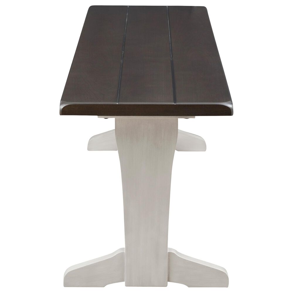 Ashley Darborn 62&quot; Bench in Light Gray and Brown Cherry, , large