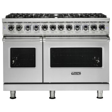 Viking Range 48" Dual Fuel Range with 8-Burner in Stainless Steel, , large