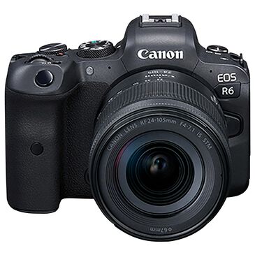 Canon EOS R6 Mirrorless Camera with RF 24-105mm f/4-7.1 IS STM Lens in Black, , large