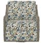 Emerald Home Furnishings Cecily Swivel Accent Chair in Blue Meadow, , large