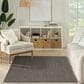 Nourison Horizon HOZ02 Charcoal 4" x 6" Indoor/Outdoor Area Rug, , large