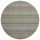 Dalyn Rug Company Soft Essentials Striped Jewel 8" Round Indoor/Outdoor Area Rug, , large