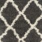 Safavieh Dallas Shag SGD257A-3 3" x 5" Dark Grey/Ivory Area Rug, , large