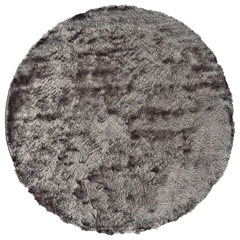Feizy Indochine 4550F 8" Round Gray Area Rug, , large