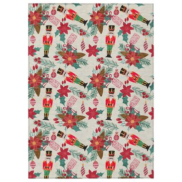 Dalyn Rug Company Wonderland WN30 5" x 7"6" Ivory Indoor/Outdoor Area Rug, , large