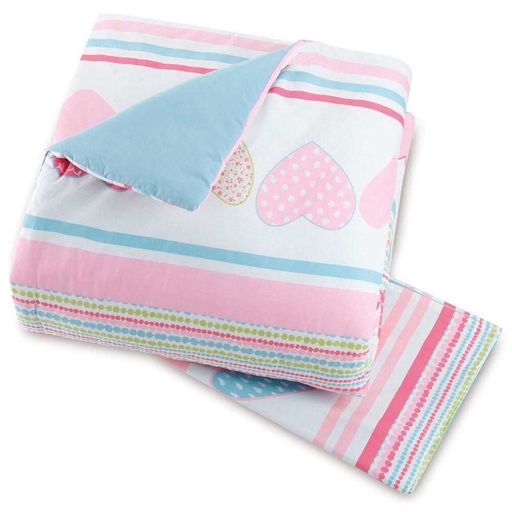 Peking Handicraft Daphne 4-Piece Twin Comforter Set in Pink, , large
