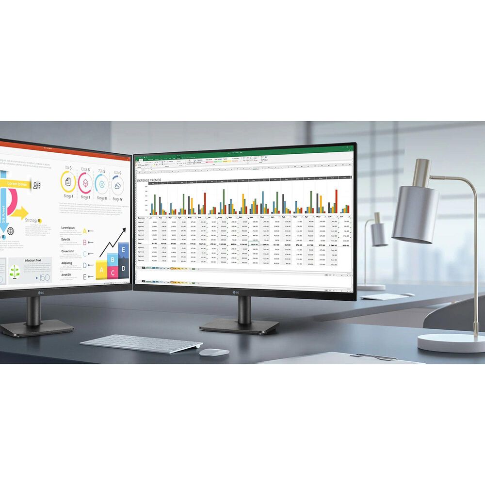 LG 27&#39;&#39; FHD IPS 3-Side Borderless Monitor with FreeSync and C920s Pro HD Webcam, , large