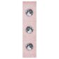 Safavieh Carousel 2" x 8" Pink and Grey Kids Runner, , large
