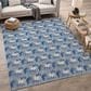 Dalyn Rug Company Soft Essentials Chevron Denim 8" x 10" Area Rug, , large