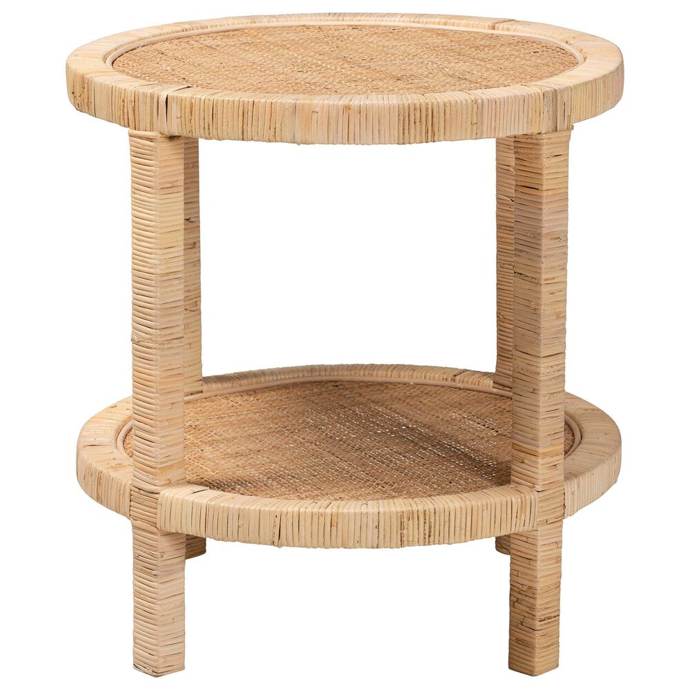Baxton Studio Bella End Table in Natural Brown, , large