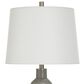 Flair Industries 30" Ceramic Table Lamp with USB Ports in Gray Washed, , large