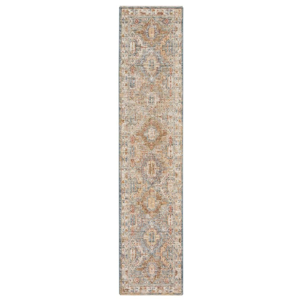 Nourison Sahar SHR01 2"3" x 10"2" Blue Runner, , large