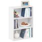 HOMLUX 3-Tier Open Shelf Bookcase in Plain White, , large