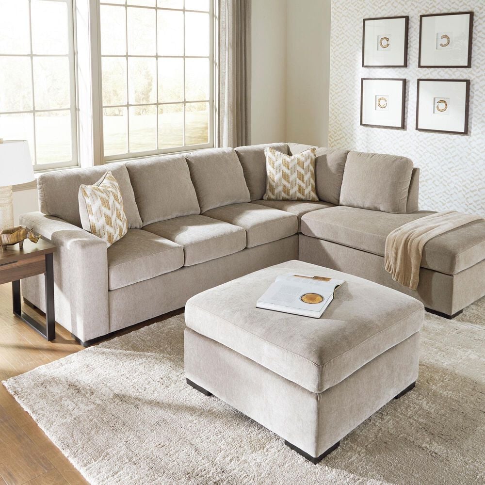 Ashley Bridgepoint 2-Piece Right Facing Sectional with Chaise in Stone, , large