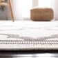 Safavieh Bermuda 2" x 8" Ivory and Grey Indoor/Outdoor Area Performance Rug, , large