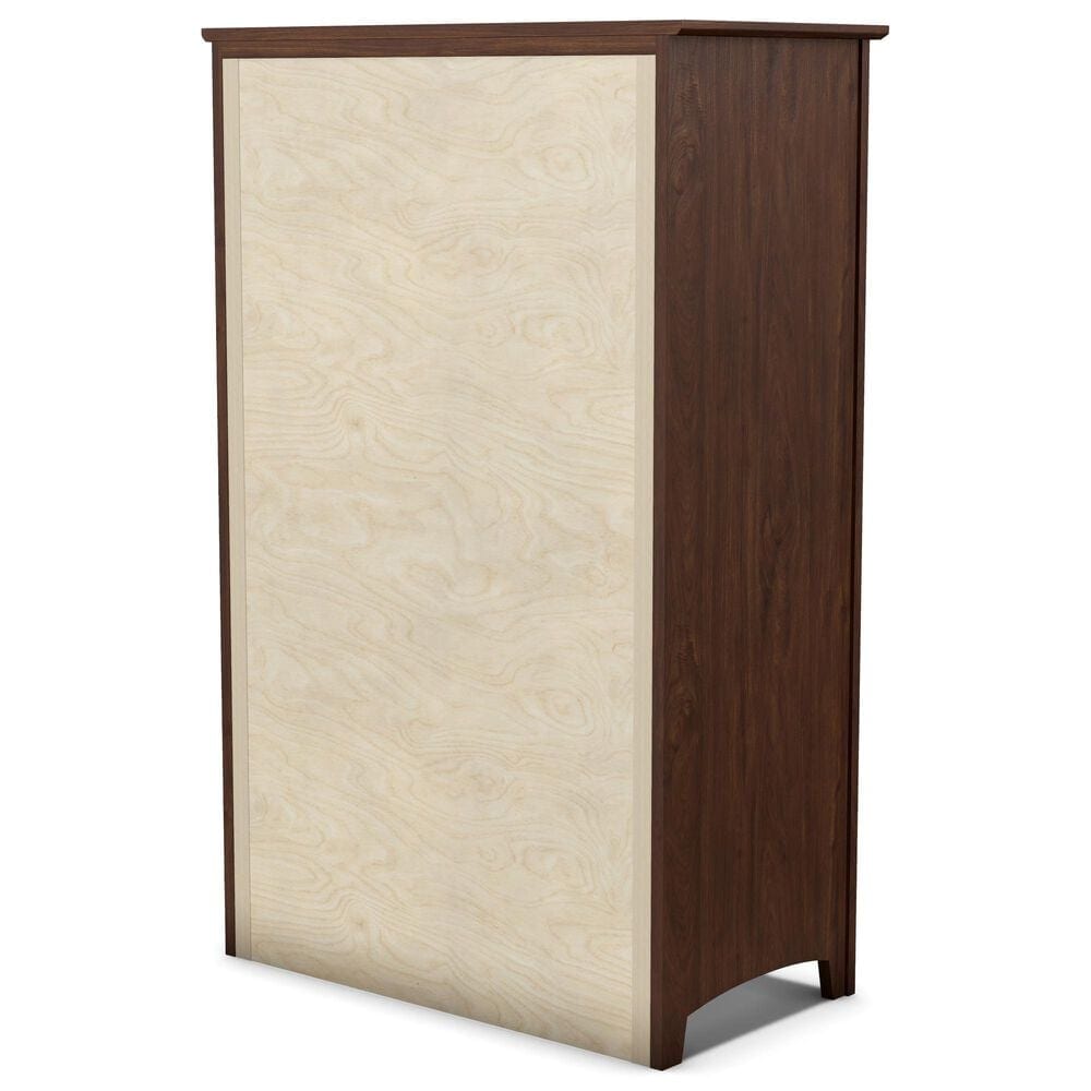 Archbold Furniture Shaker 6-Drawer Chest in Brown Mahogany, , large