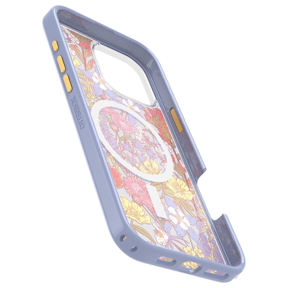 OtterBox Symmetry Series Clear Magsafe Case for Apple iPhone 16 Pro Max in Floral Purple, , large