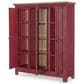 Legacy Classic Furn Direct Shp Vintage Market Curio Cabinet in Barnwood Oak and Spiced Apple, , large