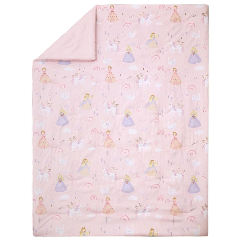 Peking Handicraft Fairytale Princess 2-Piece Twin/Twin XL Comforter Set in Pink, , large