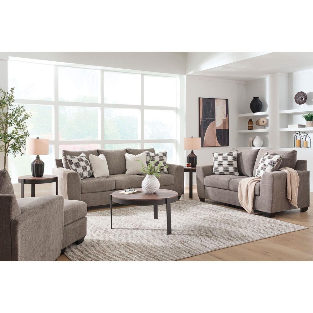Ashley Loreo Stationary Loveseat in Truffle, , large