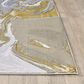 Kas Oriental Rugs Luna Watercolors 3"3" x 4"11" Gold and Grey Area Rug, , large