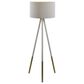 Adesso Louise Floor Lamp in White and Natural, , large