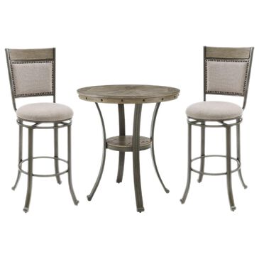 Parkerville Furniture Line 3-Piece Pub Table Set in Carbon Grey, , large