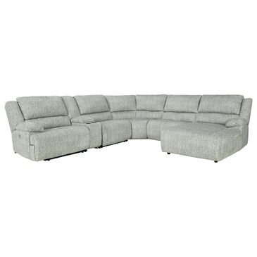 Signature Design by Ashley McClelland 6-Piece Power Right-Facing Reclining Sectional with Chaise in Gray, , large