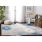 Safavieh Cabana CBN801F 3" x 5" Grey and Blue Indoor/Outdoor Area Performance Rug, , large