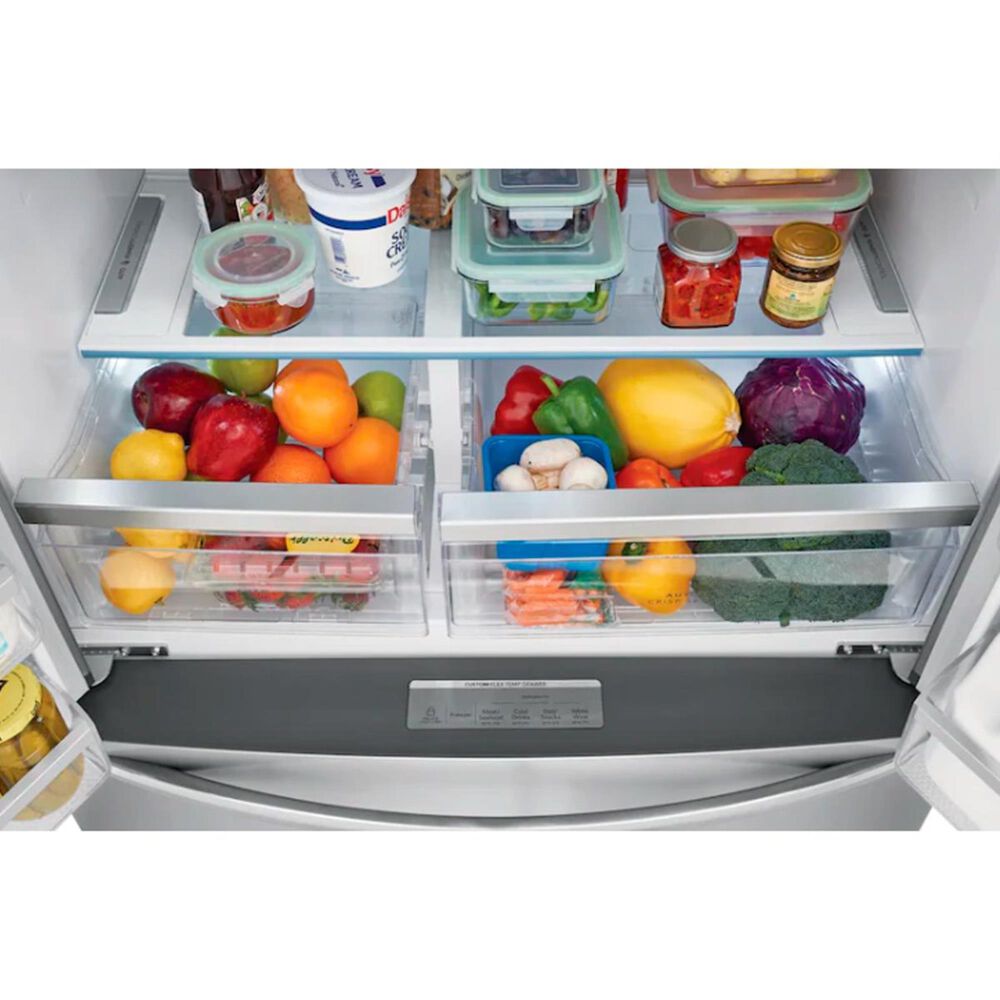 Frigidaire Gallery 21 8 Cu Ft Counter Depth 4 Door French Door Refrigerator In Stainless Steel Nebraska Furniture Mart